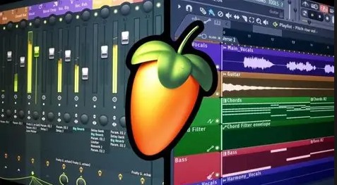 Tela do programa FL Studio 2021 de produção musical